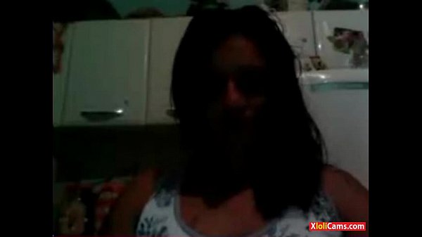 Brazilian girl flash tits on webcam