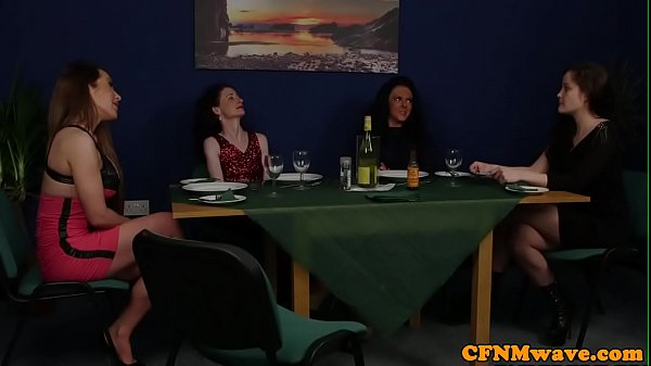 British cfnm MILFs humiliated lucky guy