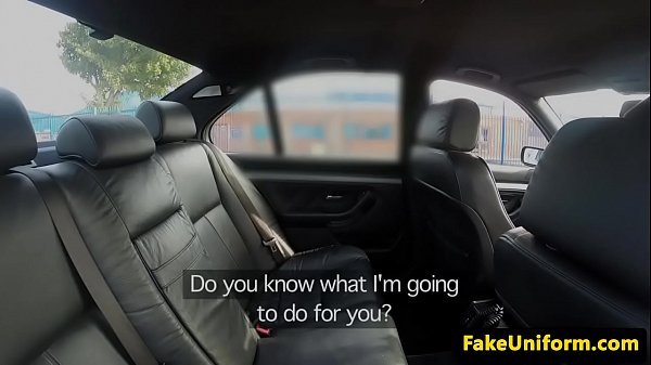 Busty british babe tastes cops thick jizz