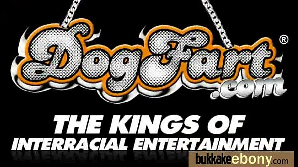 Ebony gets group cumshots 16