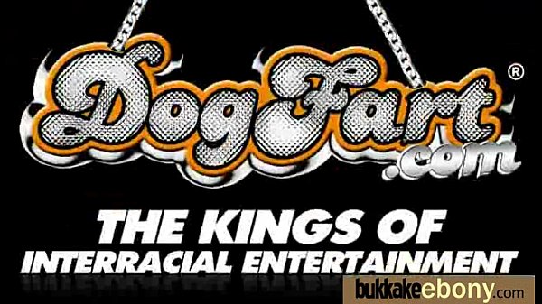 Hot ebony bukkake gangbang 14