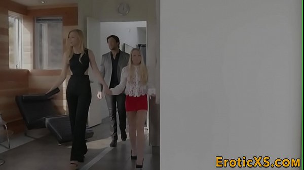 Pretty blondes suck cock