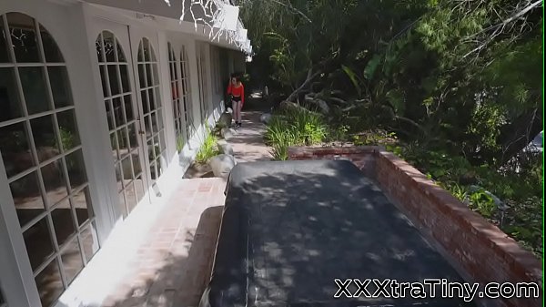 Tiny blondes ass cumshot