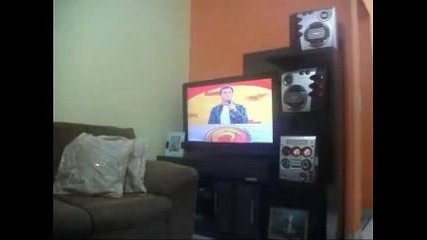 Brazilian Girl Dancing for the Camera Blue Outfit